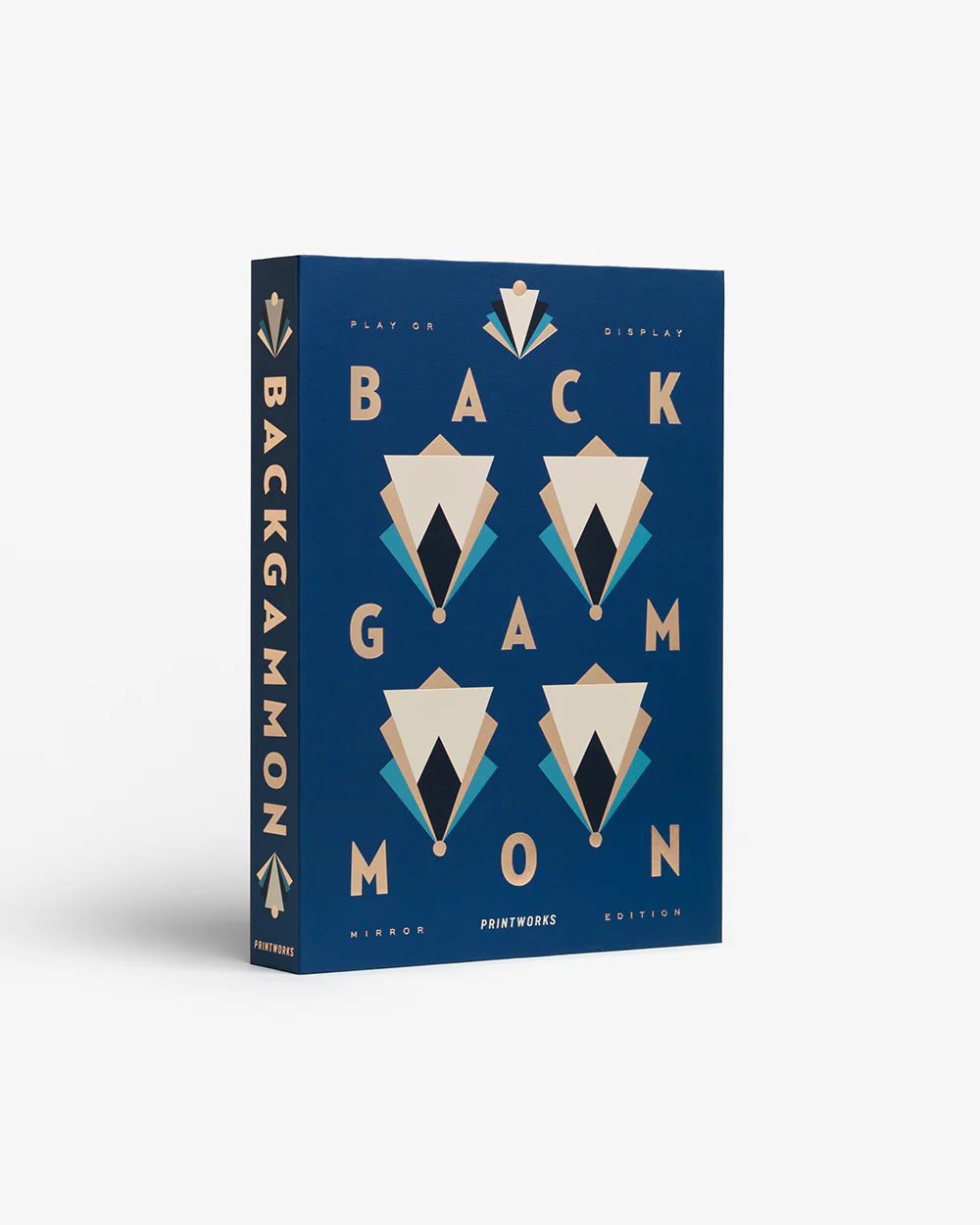 Art Of Backgammon Mirror, Dark Blue/Copper - Image 5