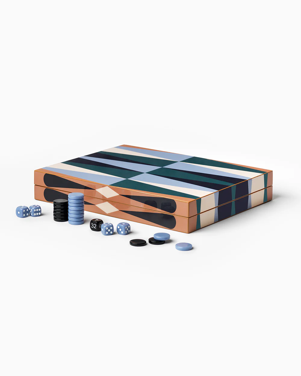 Lacquered Backgammon - Image 4